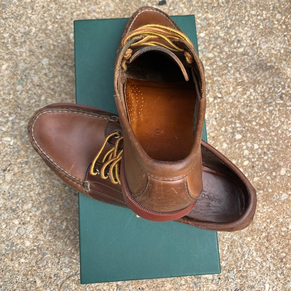 Rancourt & Co. Classic Ranger-moc - Natural Chromexcel w/ brick red sole - 9D - Picture 11 of 13